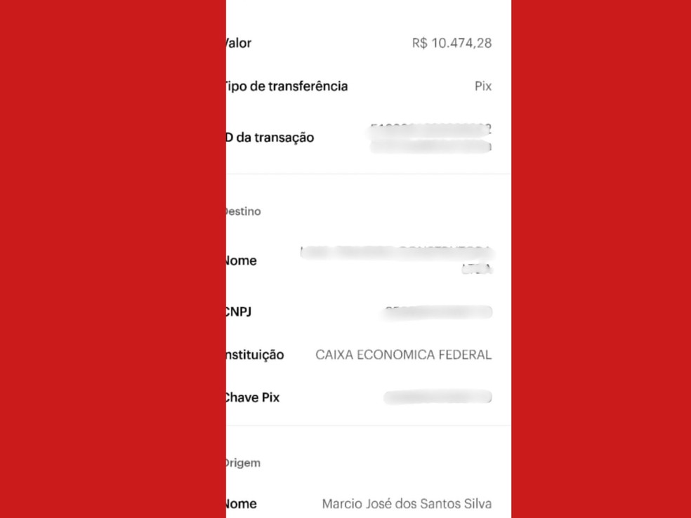 Marcio José dos Santos procurou uma delegacia para registrar o caso e devolveu quantia — Foto: Arquivo pessoal