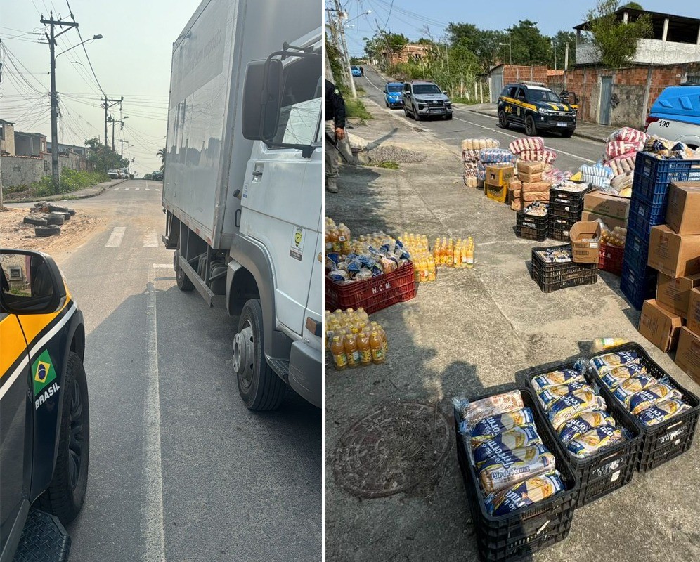 Criminosos roubam caminhão com carga de merenda escolar em São Gonçalo