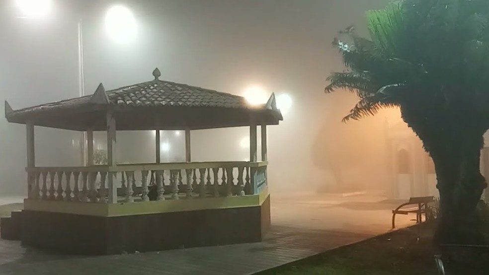 São Benedito tem temperatura de 13º C, a menor temperatura do Ceará em 2023 — Foto: Elias F/YouTube/Reprodução