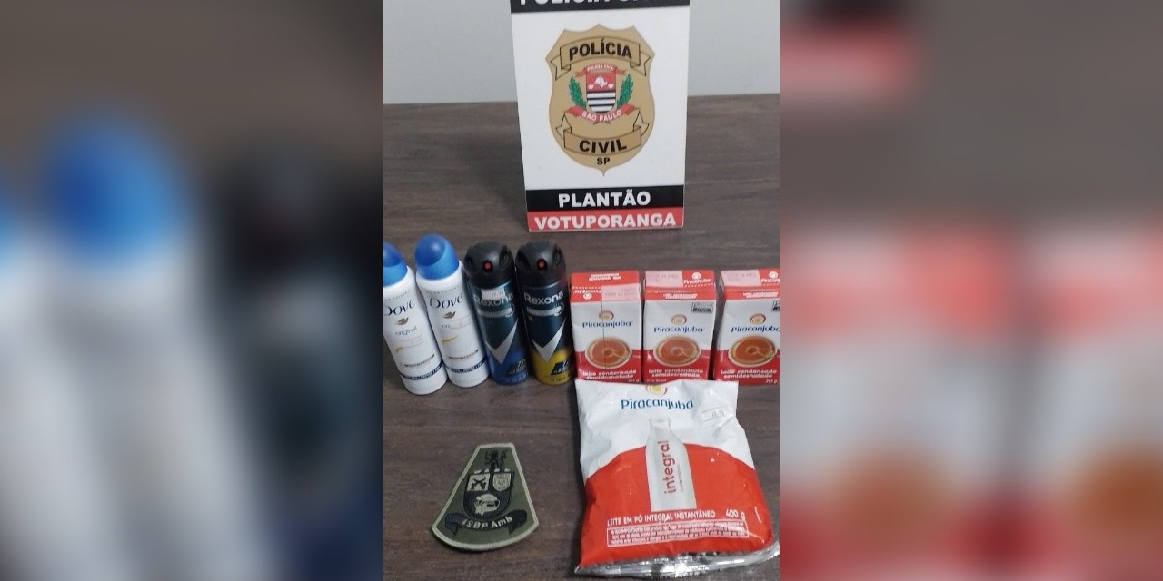 Casal é detido em Votuporanga suspeito de furtar produtos de mercearia e revendê-los em padaria