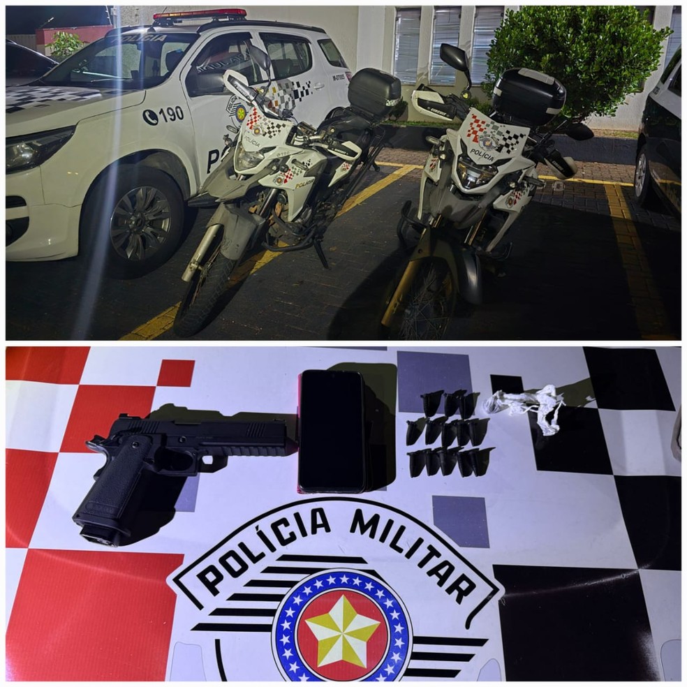 Neto é preso após matar avó com golpe de marreta na cabeça em Mogi Guaçu — Foto: Polícia Militar de Mogi Guaçu