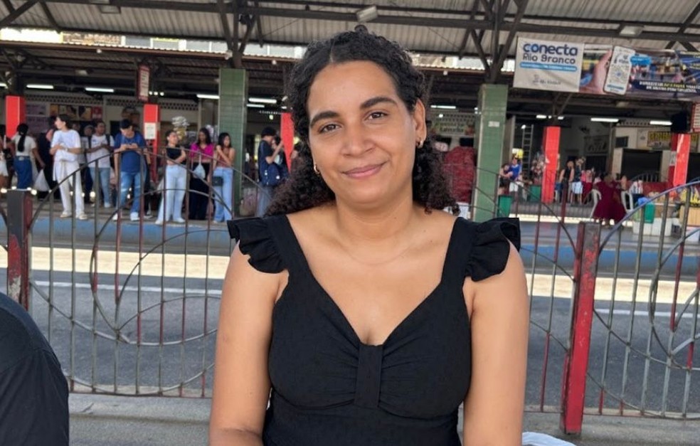 Enem 2025 - Domingo (16) - Rio Branco (AC) - Daiane Cardoso tem 31 anos, faz o Enem pela 2ª vez e quer cursar Farmácia — Foto: Jhenyfer de Souza/g1 AC