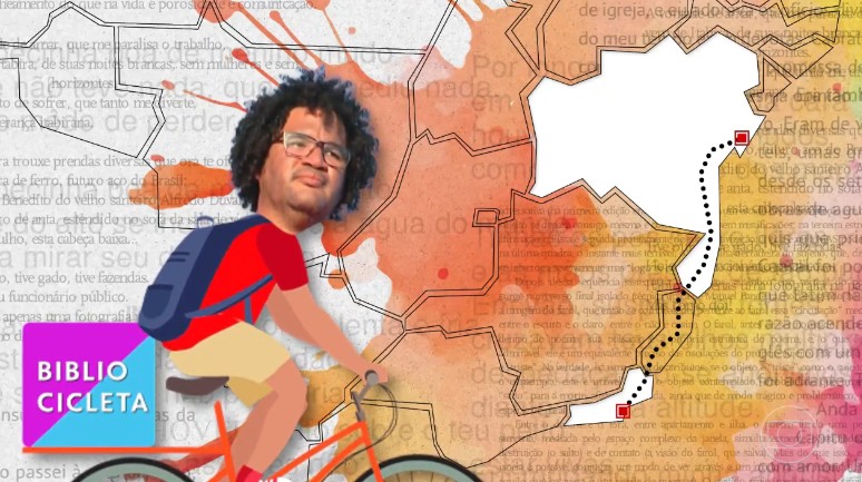 VÍDEO: Conheça a 'Bibliocicleta', invenção que usa bike para distribuir livros à população na BA 