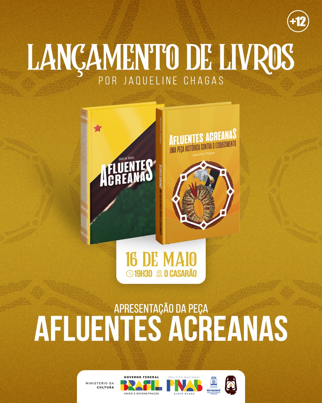 Coletivo lança livros sobre dramaturgia acreana e promove oficina de teatro em Rio Branco