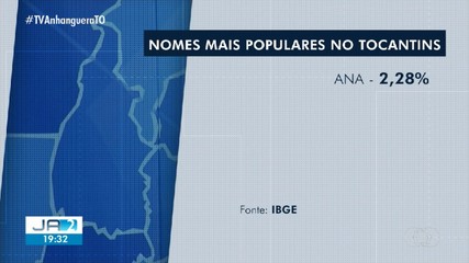IBGE divulga lista com os nomes mais registrados no Tocantins