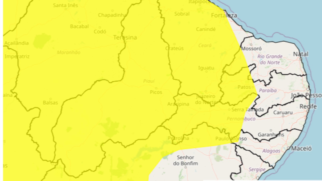 'Perigo potencial': Inmet renova alerta de chuvas intensas para 32 municípios do interior de PE