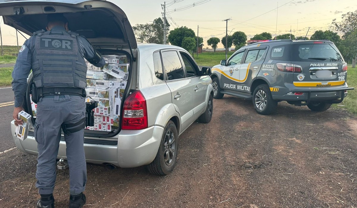 Motorista é preso com 15 mil maços de cigarros contrabandeados em rodovia de Santo Anastácio