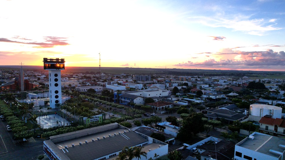 Vista aérea da cidade de Campo Verde, localizada na região Sul de Mato Grosso — Foto: Assessoria/Prefeitura de Campo Verde