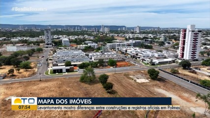 Levantamento mostra diferenças entre construções e regitros oficiais em Palmas
