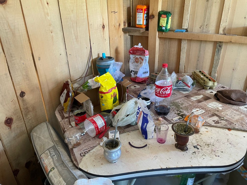 Argentinos relatam trabalho análogo à escravidão em colheita da maçã na Serra de SC, diz PM — Foto: Polícia Militar/Divulgação