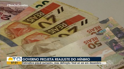 Governo federal projeta reajuste no salário mínimo; veja valor