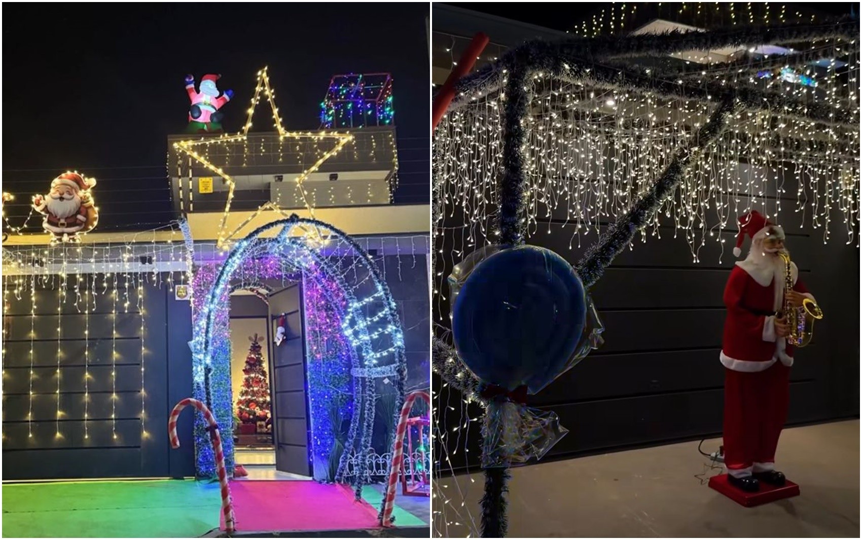 Batalha natalina: vizinhos disputam casa mais bem decorada, em Anápolis 