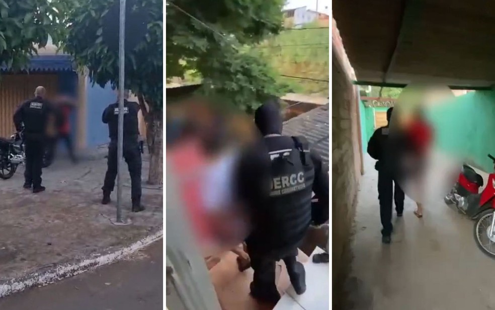 Operação prende seis frentistas suspeitos de fraudar, com a ajuda de hacker, bombas de combustíveis de postos em Goiás — Foto: Divulgação/Polícia Civil