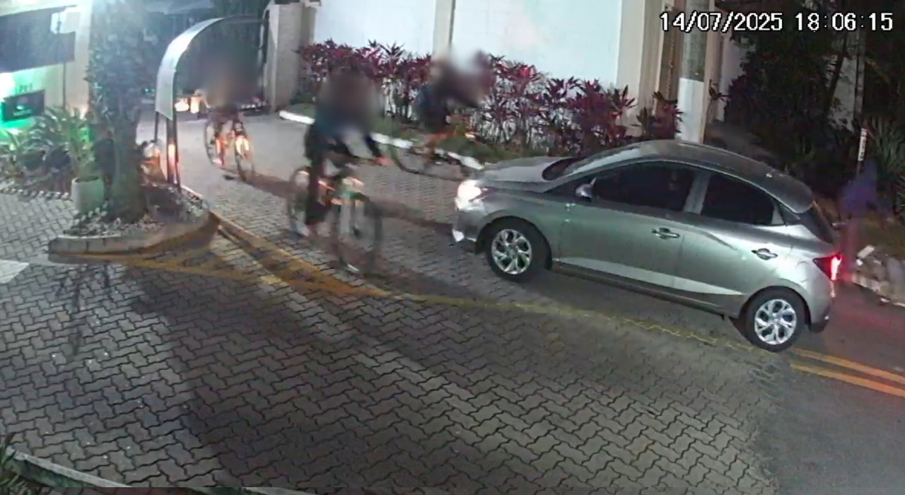 VÍDEO: em 4 minutos, grupo invade condomínio, furta bicicletas e foge pela portaria em Sorocaba 