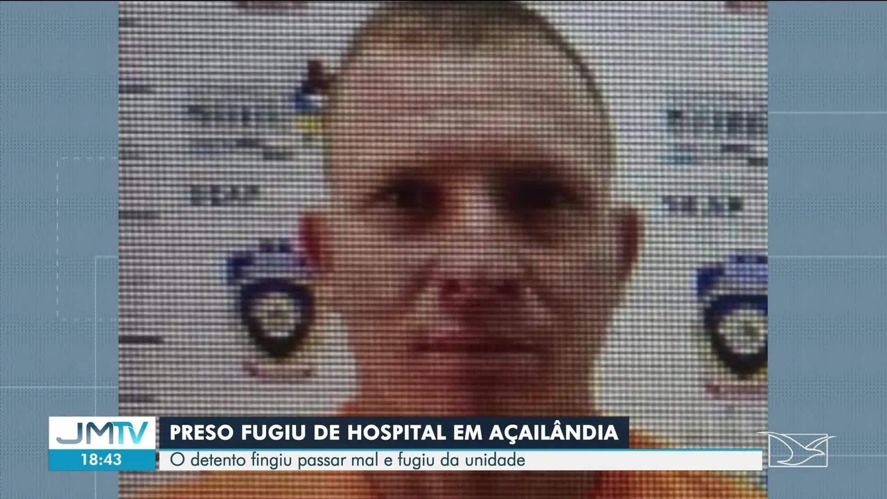 Detento de unidade prisional em Açailândia passa mal, é socorrido e foge de hospital