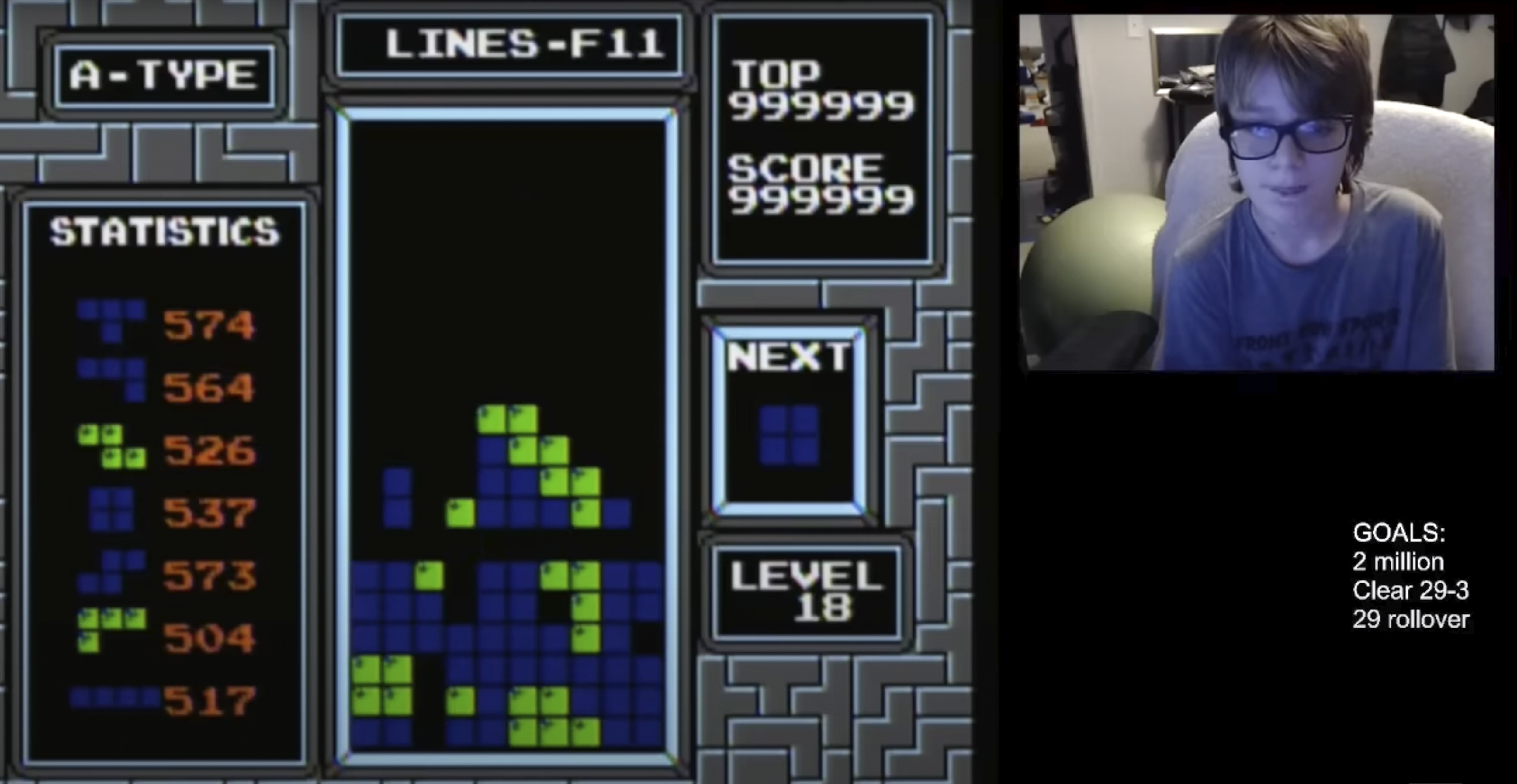 Garoto de 13 anos se torna o primeiro jogador a vencer o Tetris