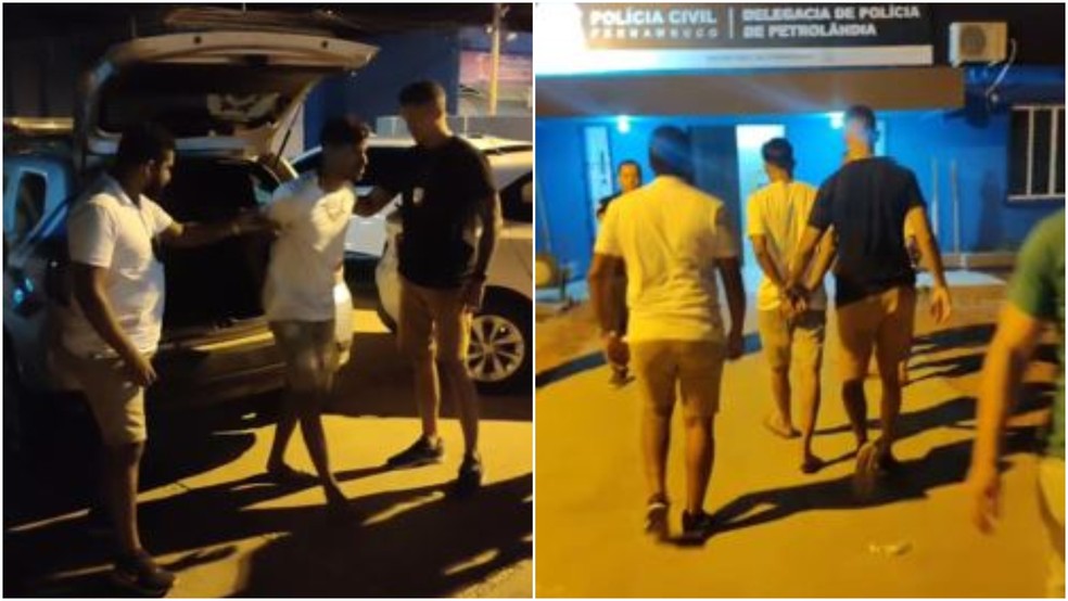 Policia prende em Pernambuco dois suspeitos de duplo homicídio em Fortaleza. — Foto: Reprodução