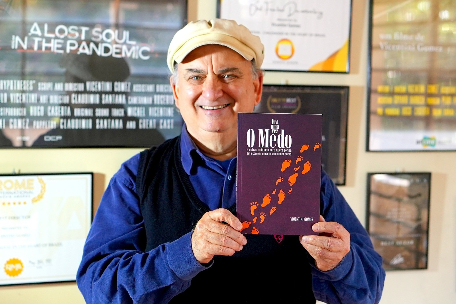 Após 15 anos pensando sobre as principais barreiras ao escrever, Vicentini Gomez lança o livro 'Era uma vez o medo', em Presidente Prudente