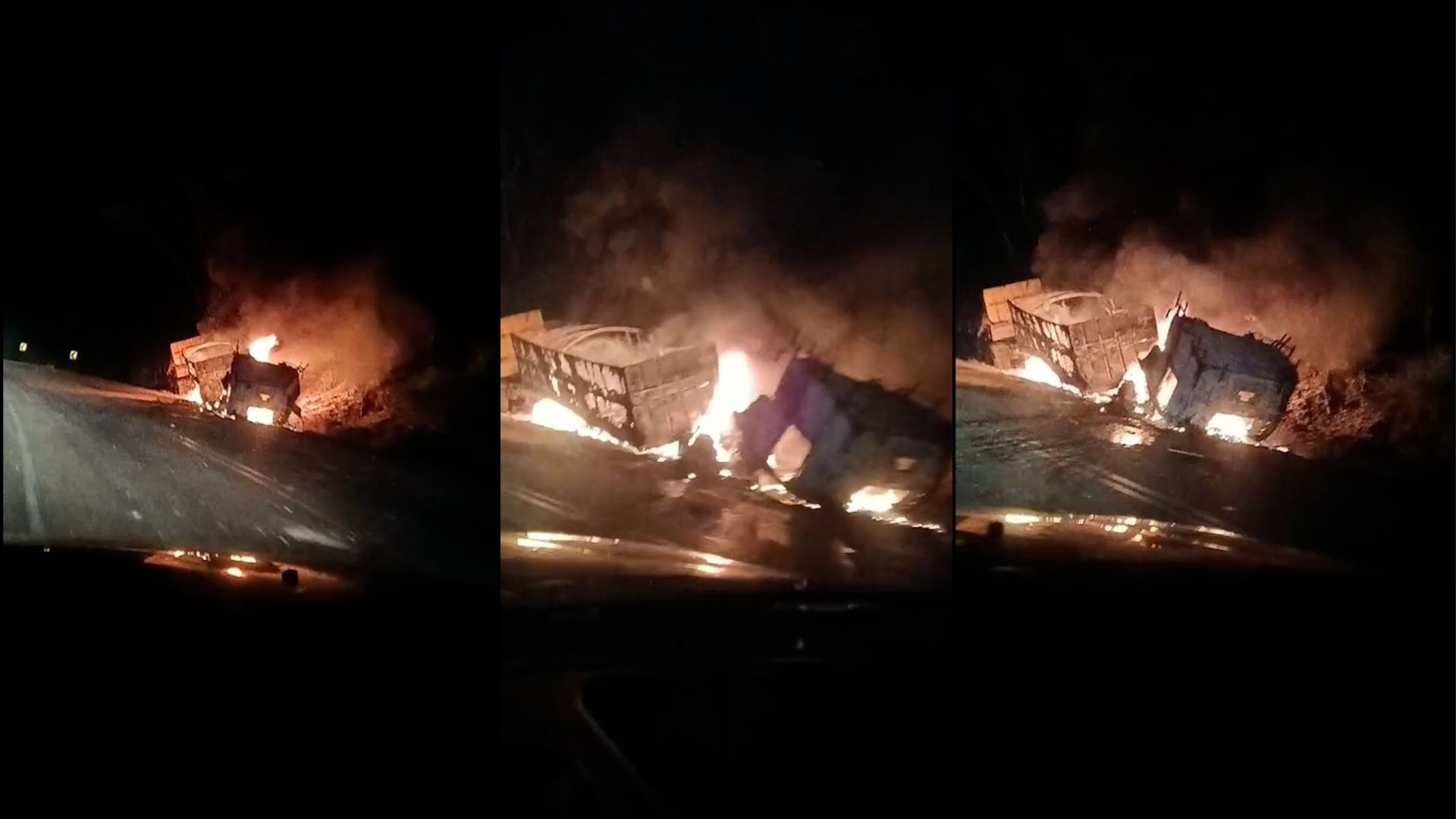 Motorista morre carbonizado após colisão entre carretas em Novo Progresso, no sudoeste do PA