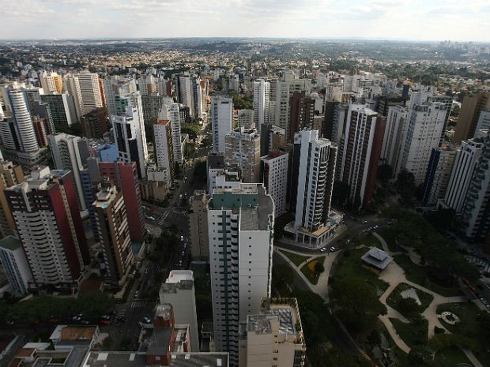 Foto de Curitiba aérea — Foto: Divulgação/ Câmara de Curitiba