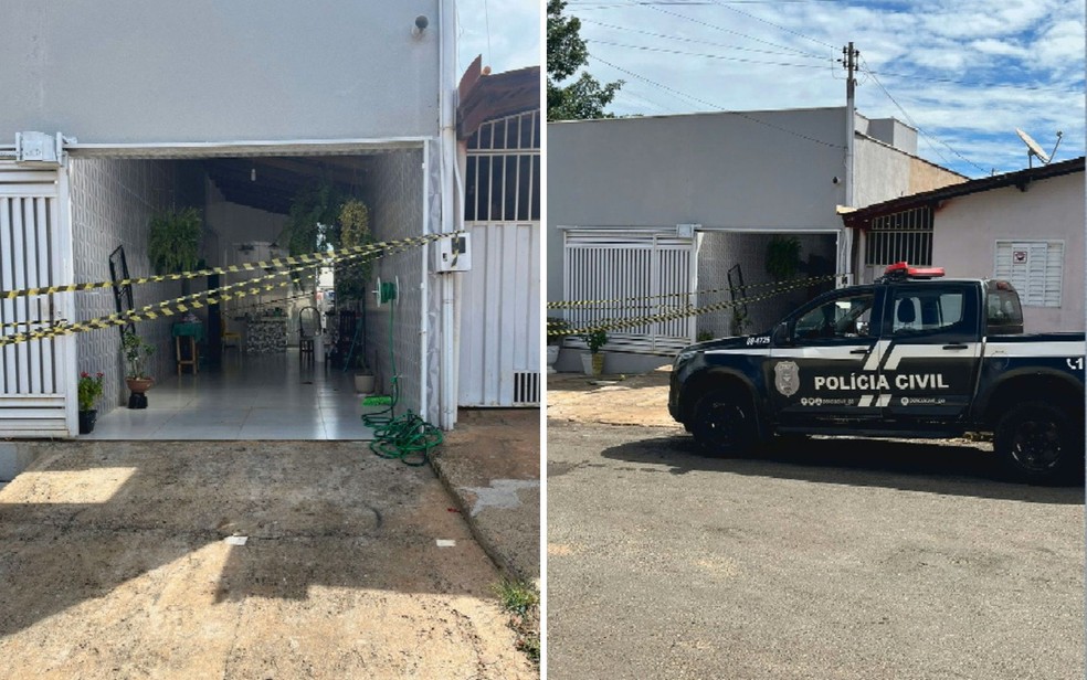 Empresrio condenado por matar a esposa grvida na frente do filho atirou contra a sogra enquanto ela fazia compras — Foto: Reproduo/TV Anhanguera