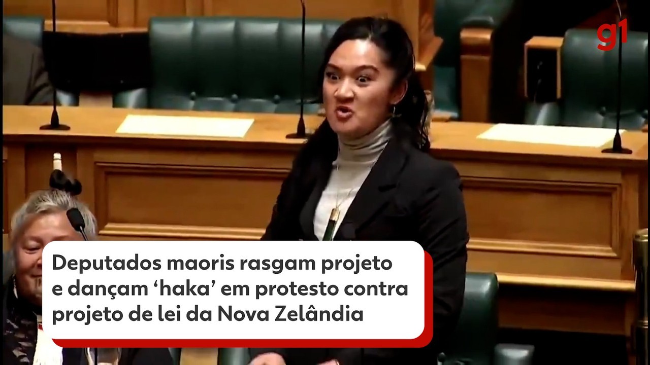 Deputados da Nova Zelândia dançam 'haka' em protesto contra projeto de lei