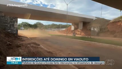 Viaduto de Gurupi terá interdições até domingo para intervenções na infraestrutura