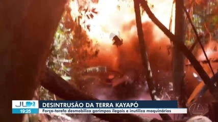 Força-tarefa desmobiliza garimpos ilegais e inutiliza maquinários na TI Kayapó, no Pará