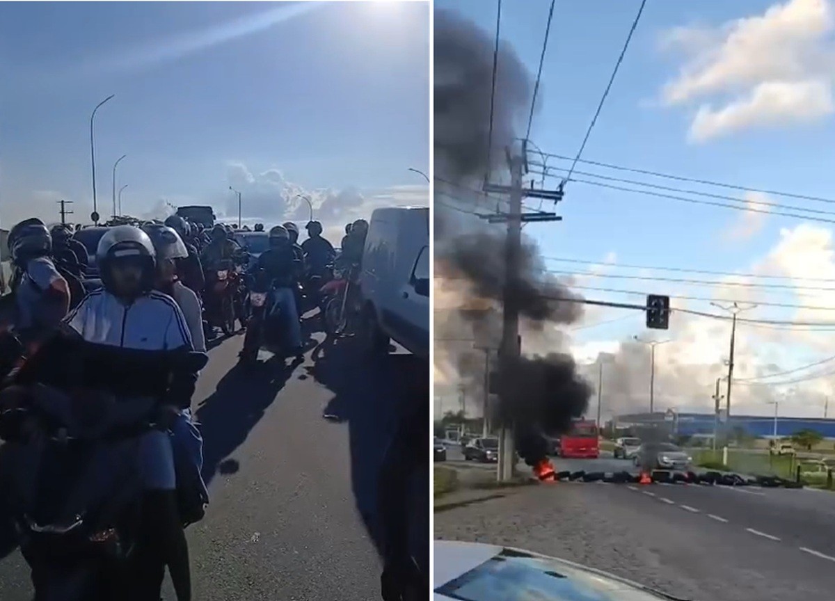 Motoboys fazem protestos em Macaé após morte de motociclista na Rodovia Amaral Peixoto