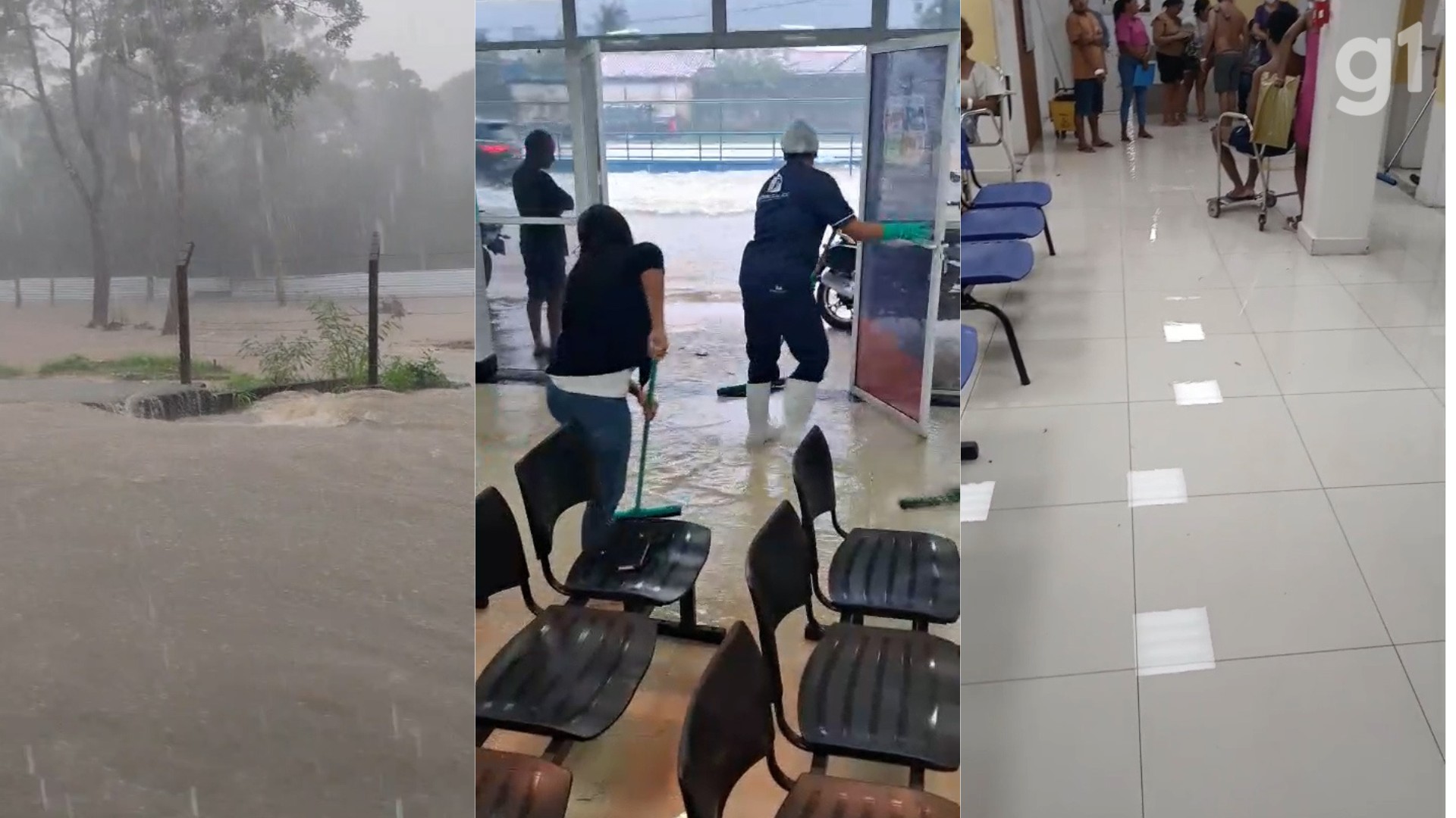 Forte chuva alaga unidades de saúde e causa transtornos para motoristas na Grande São Luís