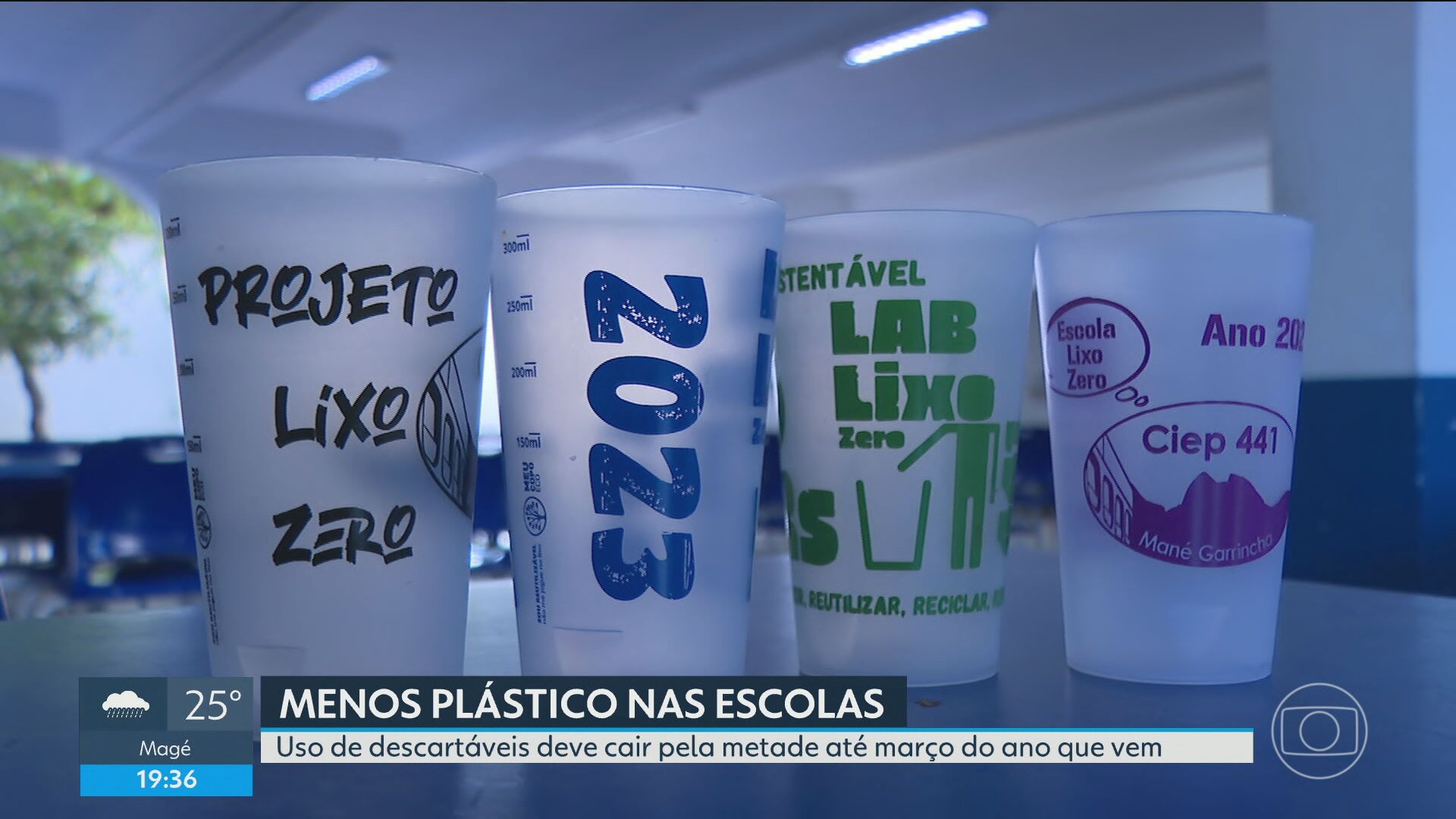 RJ sanciona lei para reduzir plástico em escolas; unidade já economiza R$ 11 mil por ano sem copos descartáveis
