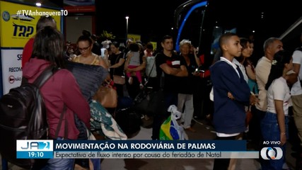 Veja a movimentação de passageiros na rodoviária de Palmas para as festas de fim de ano