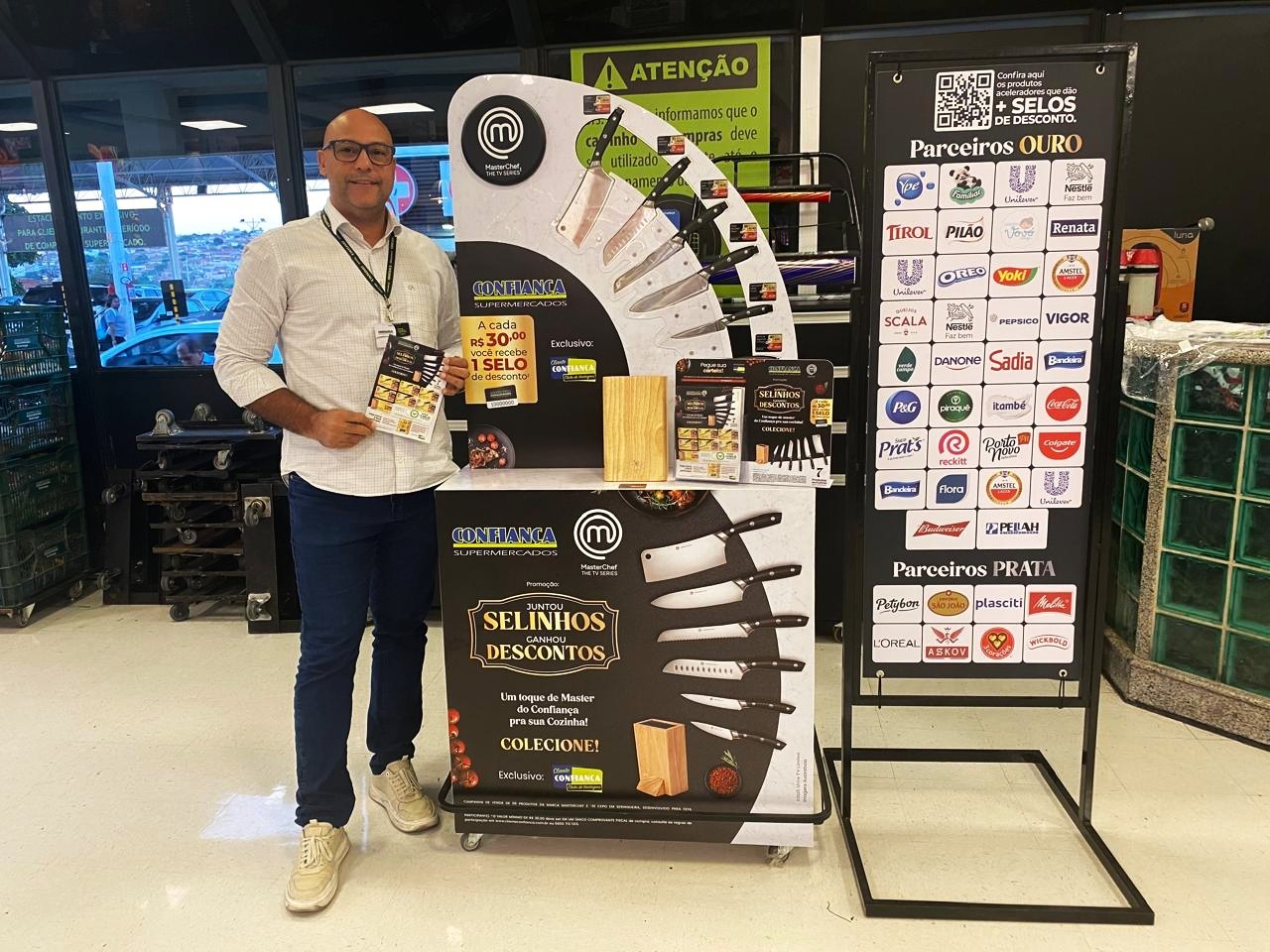 Confiança Supermercados lança campanha com facas Masterchef exclusivas