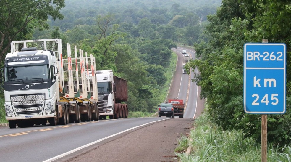 BR-262. — Foto: Edemir Rodrigues