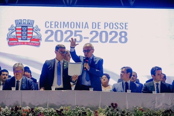 Posse de Cícero Lucena em João Pessoa — Foto: Divulgação/Secom-JP