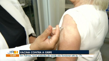 Unidades de saúde de Palmas vão funcionar neste sábado (28) para vacinação contra a gripe