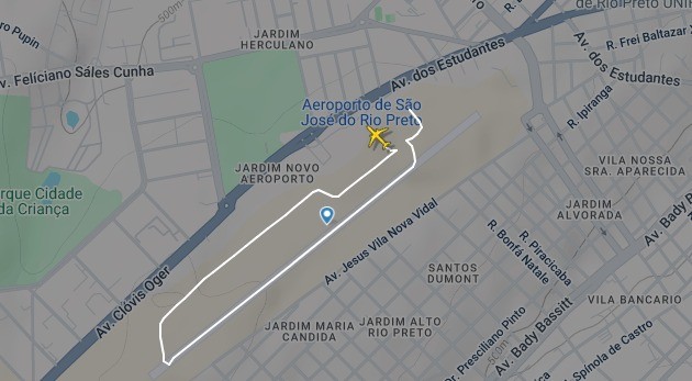 Voo é cancelado após aeronave colidir com pássaro e passar por manutenção no Aeroporto de Rio Preto 