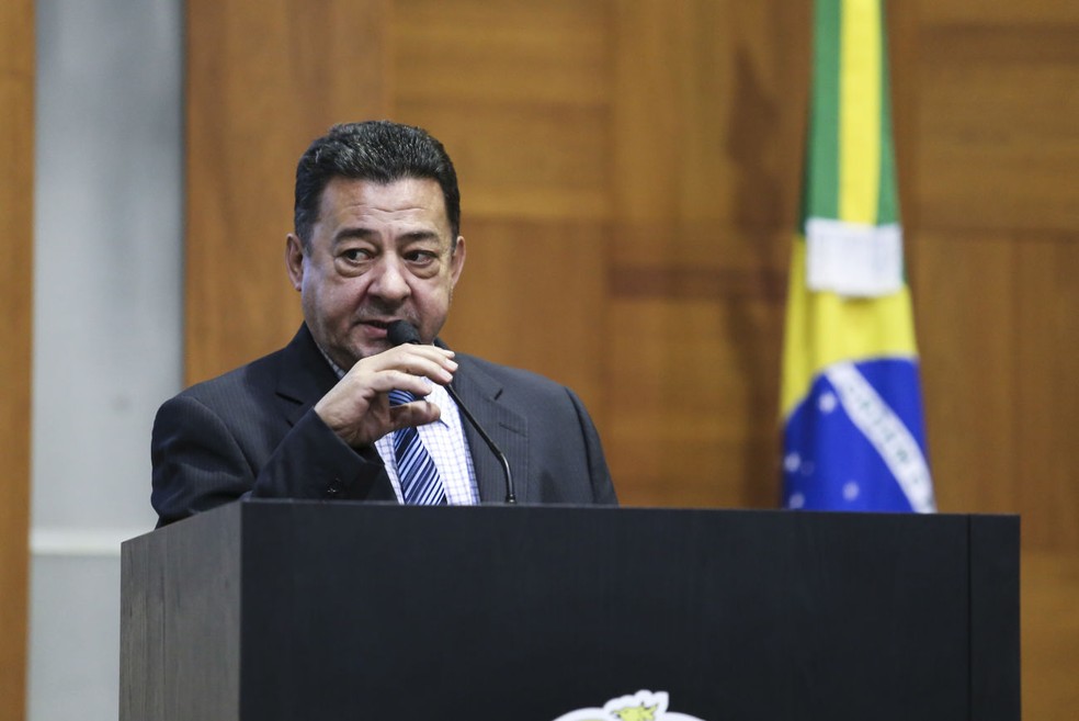 Mauro Savi (PSB) é apontado como um dos chefes do esquema — Foto:  Karen Malagoli Veiga/ ALMT