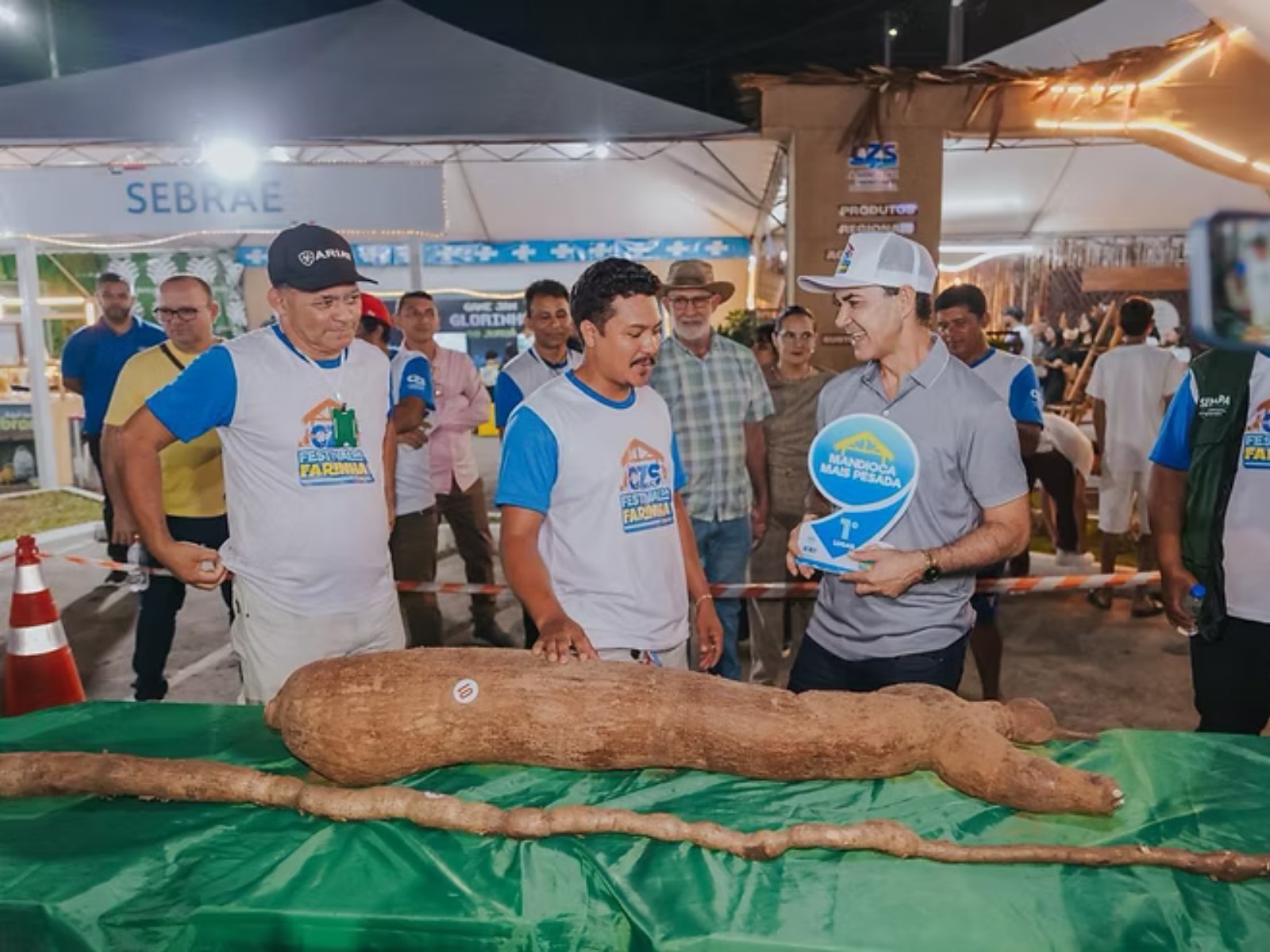 Festival da Farinha: Mandioca de mais de 30 kg e raiz com quase 4 metros vencem concurso no interior do AC