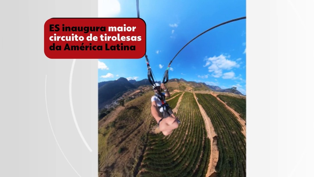 VÍDEO: Conheça o maior circuito de tirolesas da América Latina que chega a 400m de altura e até 120 km/h no ES