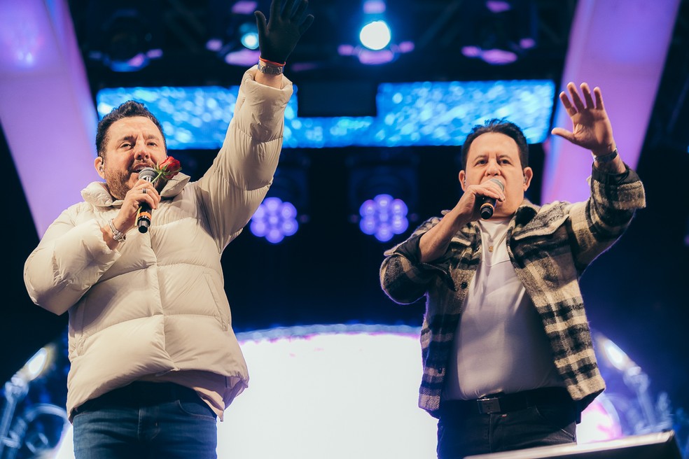 Bruno e Marrone abrem a grade de shows na Festa do Peão de Salto de Pirapora — Foto: Divulgação