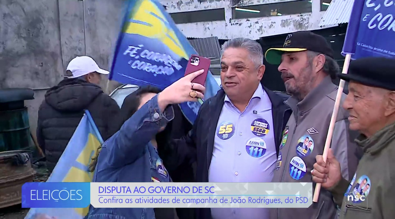 Eleições 2026 em SC: João Rodrigues participa de caminhada e bandeiraço em São Joaquim, na Serra