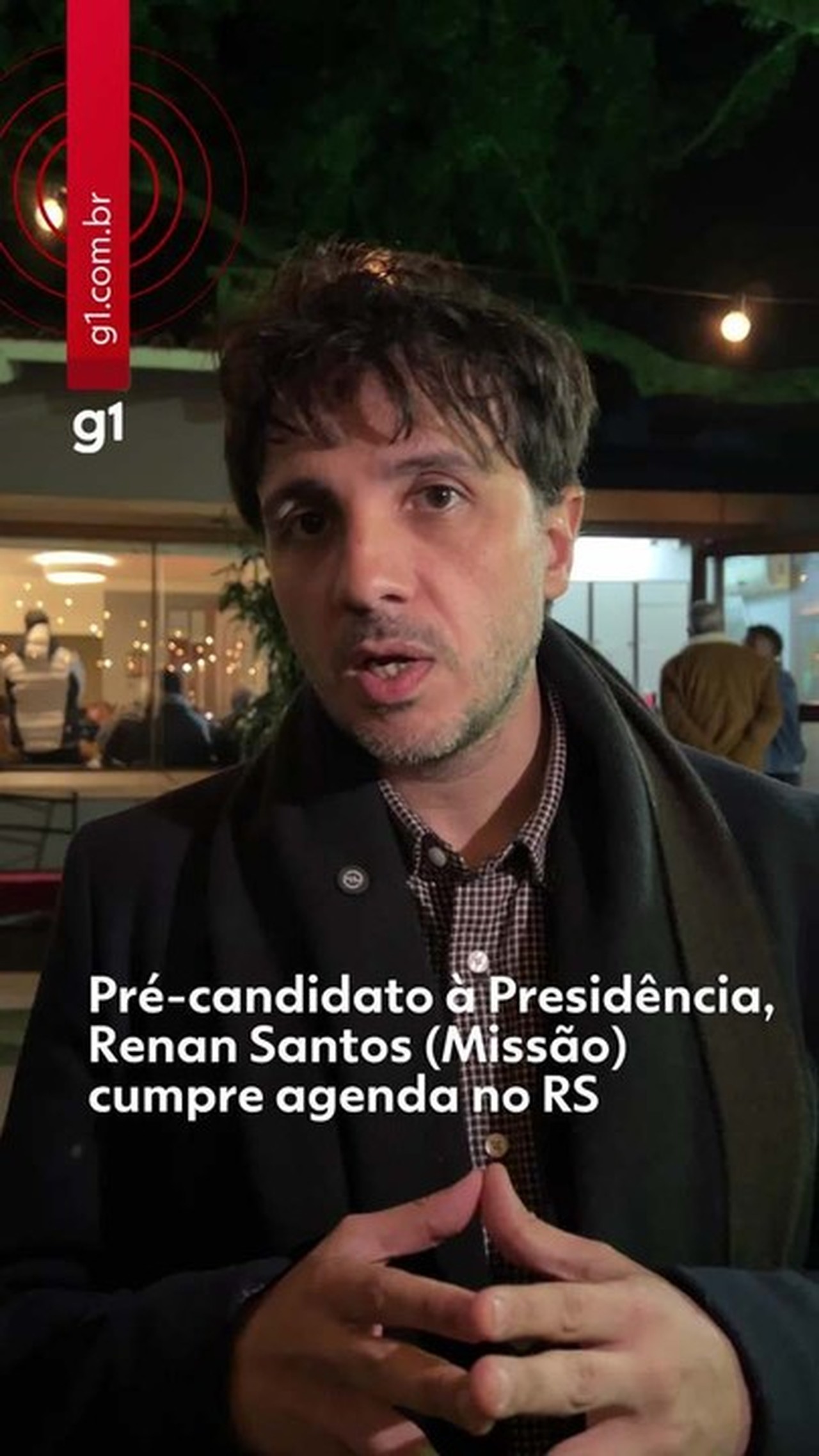 Renan Santos anuncia Aroldo Medina como vice em chapa à Presidência