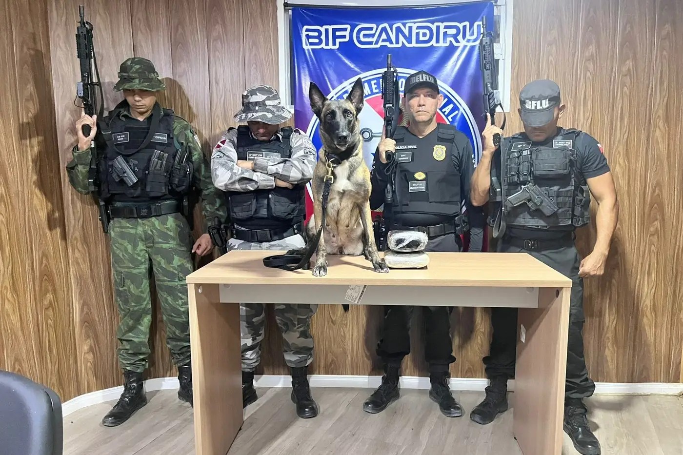 Droga escondida em caixa de som é apreendida durante fiscalização da Base Fluvial Candiru 