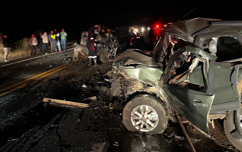 Oito pessoas morrem e duas ficam feridas após acidente na BR-491, em Guaxupé, MG — Foto: Reprodução / Redes sociais