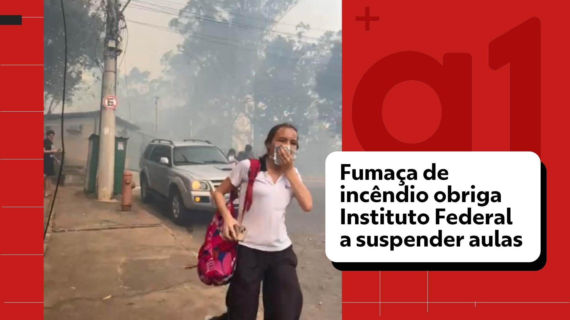 VÍDEO: Fumaça de incêndio obriga Instituto Federal suspender aulas no ES; prédio não foi atingido pelas chamas