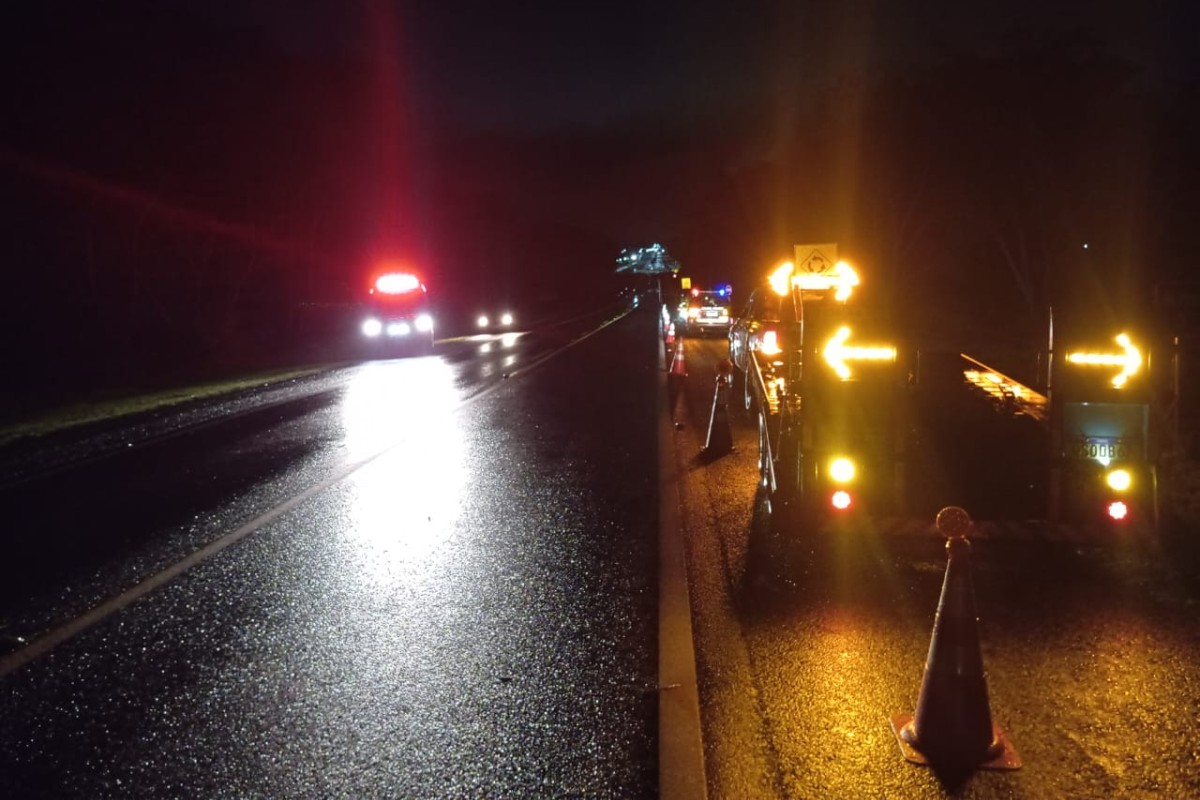 Motociclista morre após atingir boi solto em rodovia durante chuva forte no interior de SP