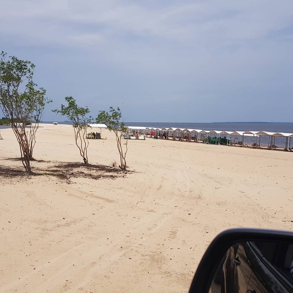 Praia do Japonês, em Iranduba. — Foto: Divulgação/Praia do Japonês