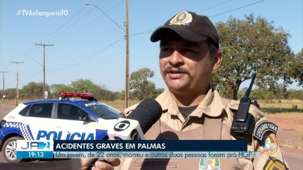Jovem morre e duas pessoas ficam feridas em acidentes de trânsito em Palmas