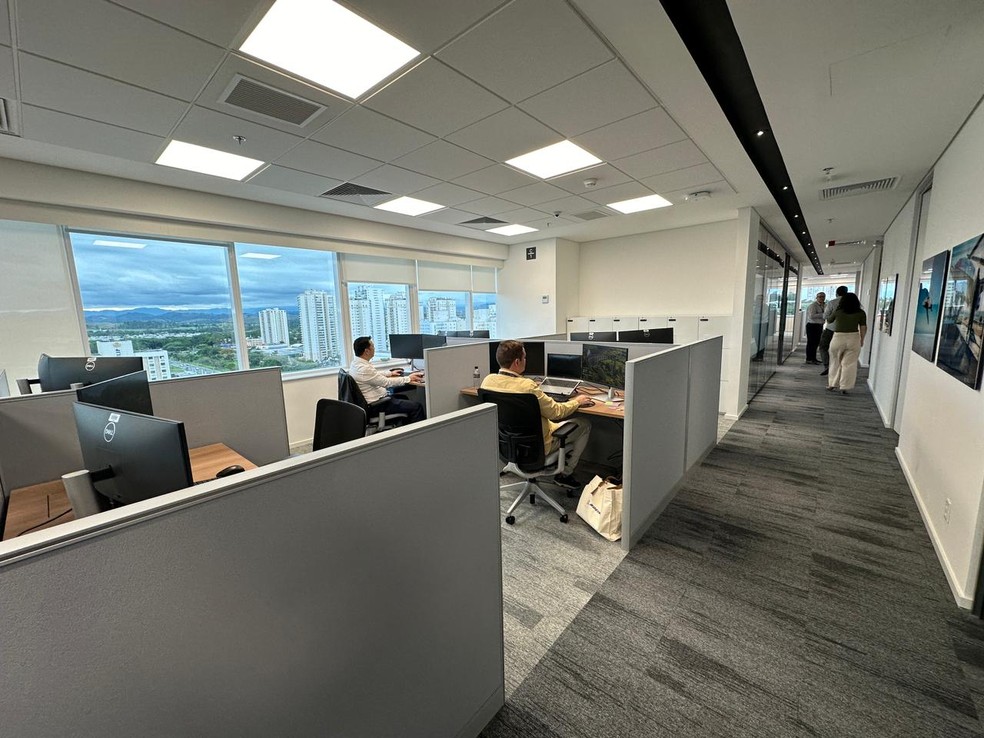 Boeing inaugura centro avançado de engenharia em São José dos Campos, SP. — Foto: André Rosa/TV Vanguarda